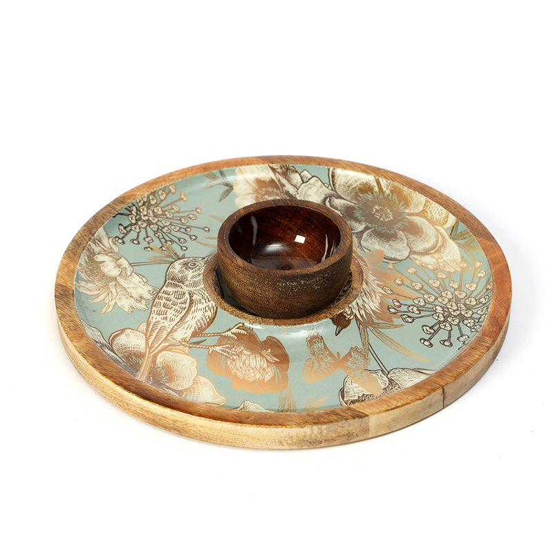 Verrosa Chip & Dip Mango Wood Platter - Set of Two media 4