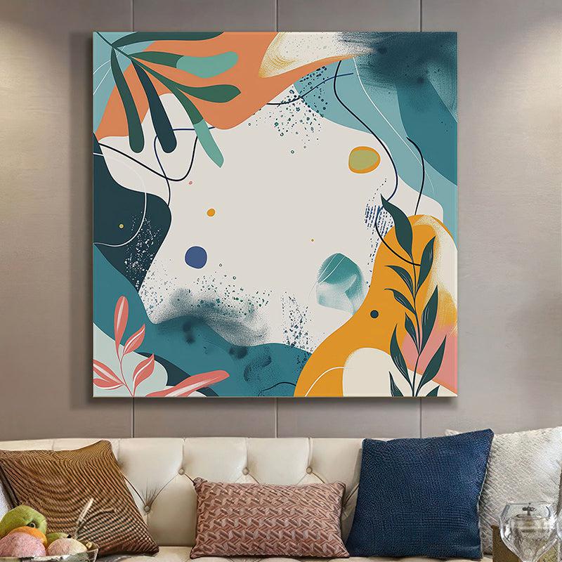 Vibrant Herbaceous Poly Canvas Wall Painting
