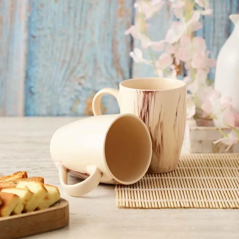 Classic Ceramic Coffee Mug (350 mL Each) - Set of Two media 3
