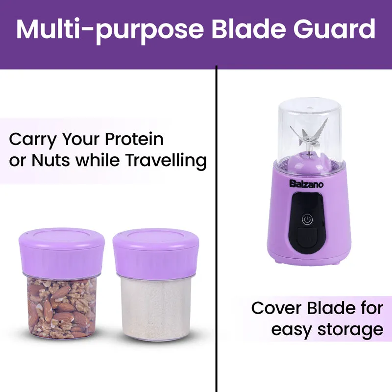 Balzano Wireless Travel Blender - Purple media 5