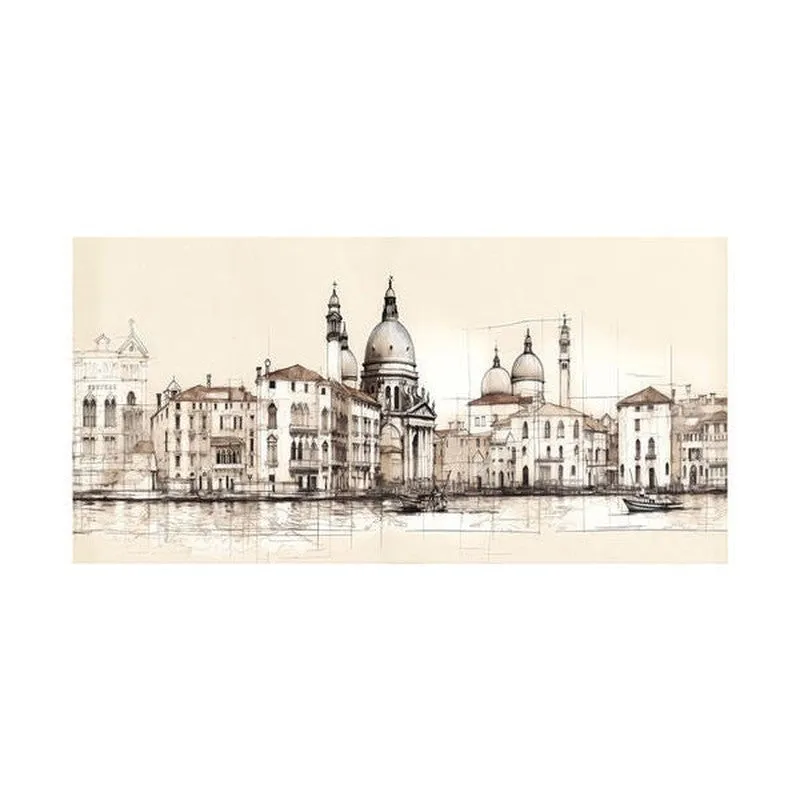 Vintage Cityscape Wall painting media 4
