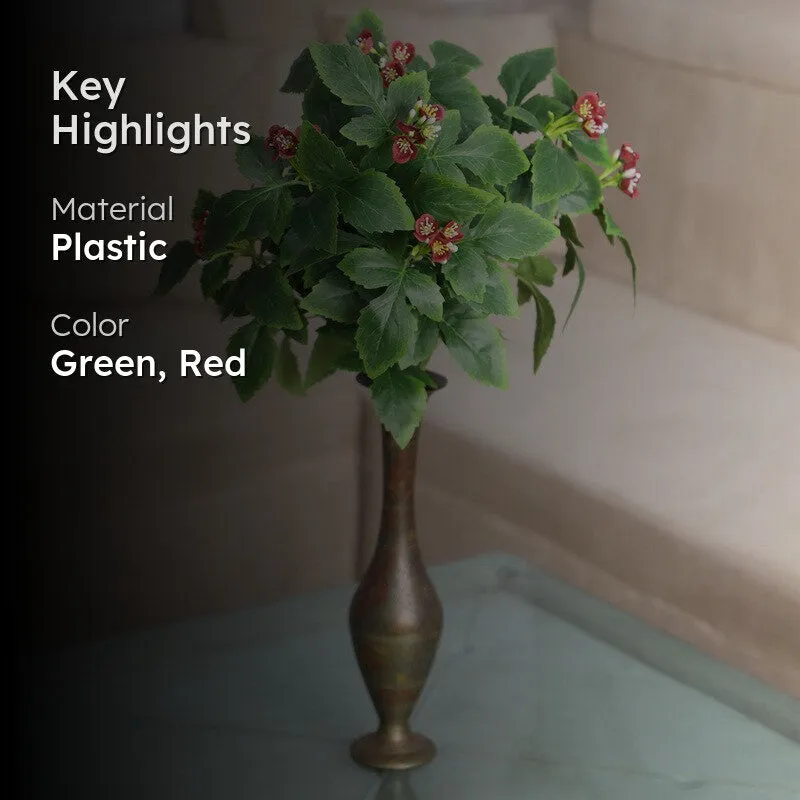 Artificial Bougainvillea Sticks (Red) - Set Of Two media 2