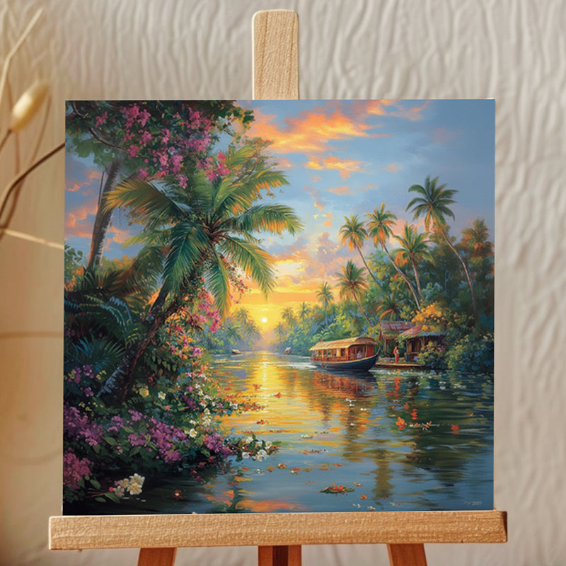 Serene Backwaters Showpiece