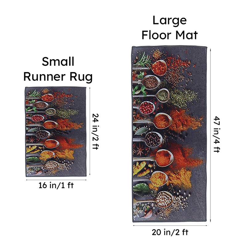 Spicelane Multicolor Nylon Nylon Runner Rug - Set Of Two media 8
