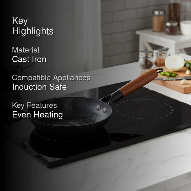 Bergner Induction Safe Frying Pan with Brown Handle - 10 Inches media 2