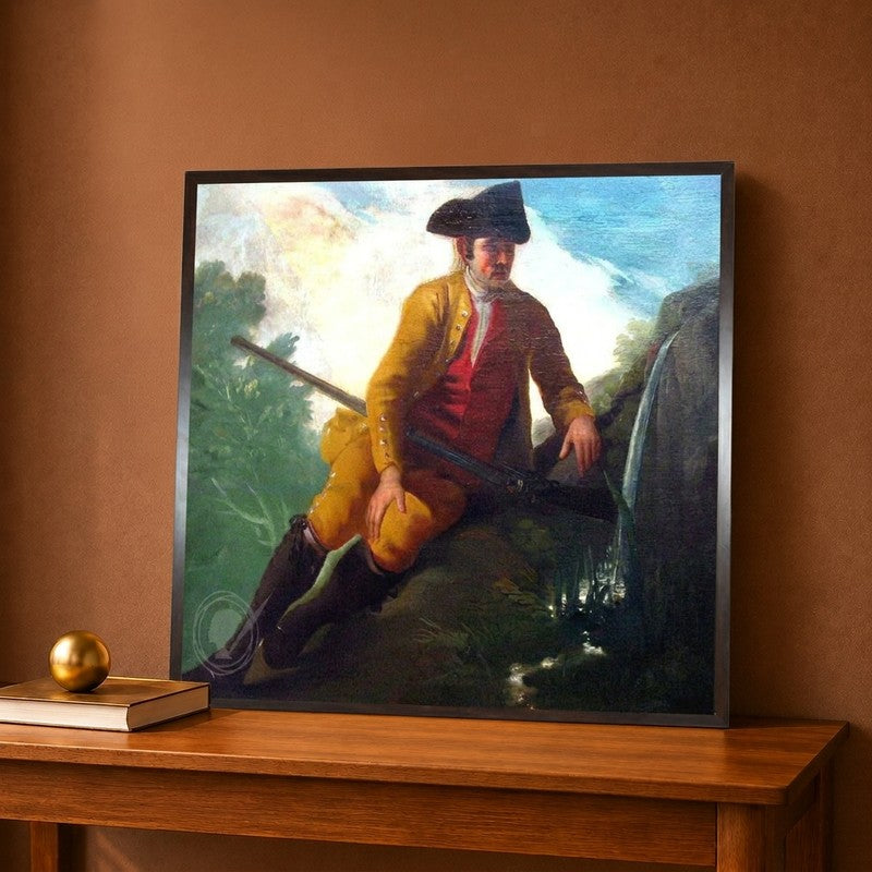 Hunters beside a Spring 1786-1787 Canvas Wall Painting - 16 x 16 Inches