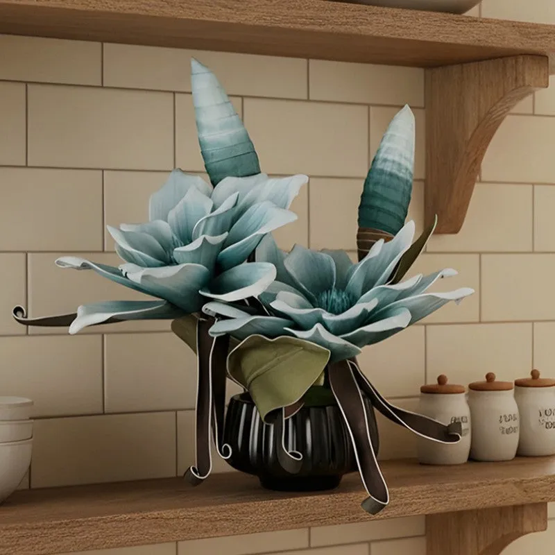 AarviDecor Ocean Mist Foam Artificial Flowers media 8