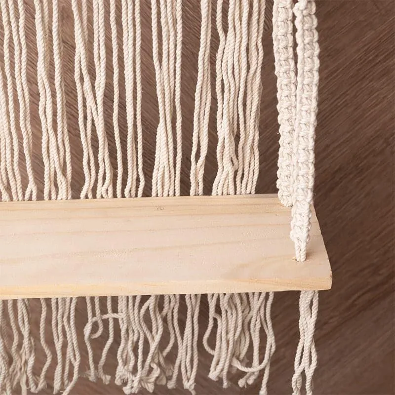 Fable Macrame Wall Shelf media 5