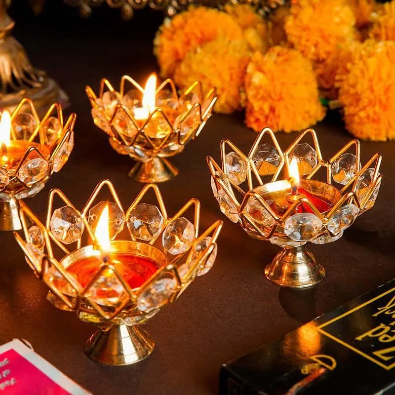 Pearly Grace Diya - Set Of Two media 6