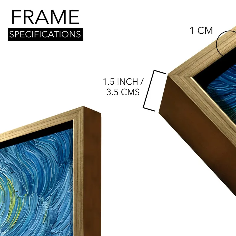 Starry Shore Canvas Wall Painting With Frame media 8