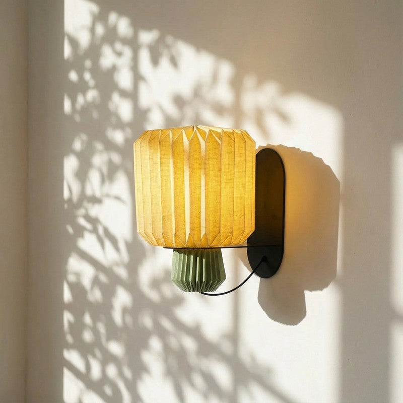 Fig Living Lumi Linen Fold Sconce
