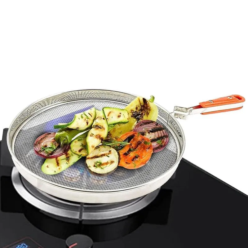 Durable Steel Roti & Chapati Grill Mesh with Handle media 4