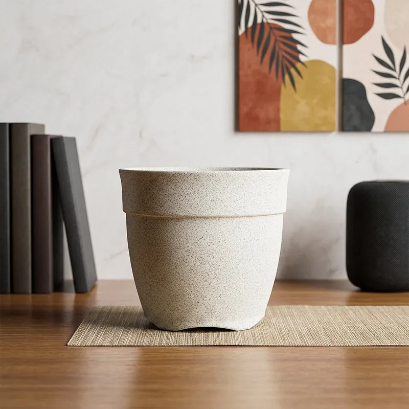 Ugaoo Barca Round Large Planter - White media 1