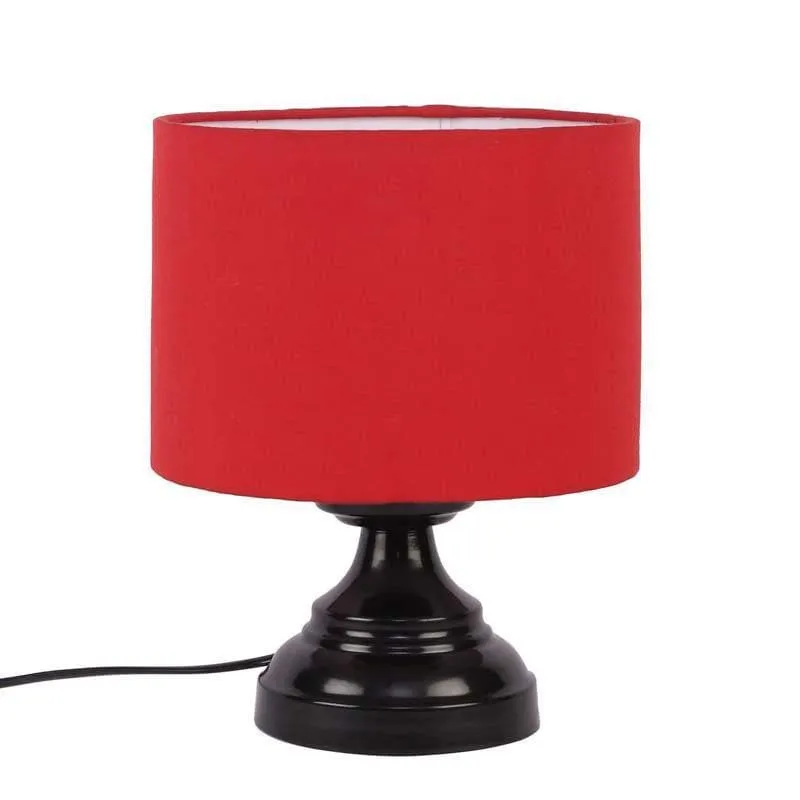 Solid Flickers Fabric Table Lamp - Red,Black media 6