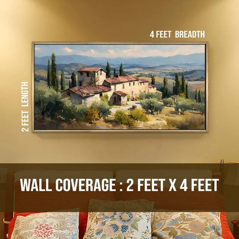Pastoral Ease Canvas Wall Painting With Frame media 8