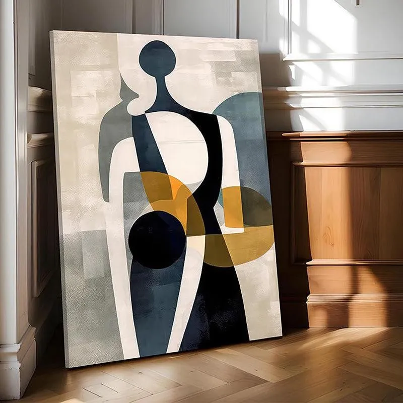Fragmented Harmony Canvas Abstract Wall Art media 4