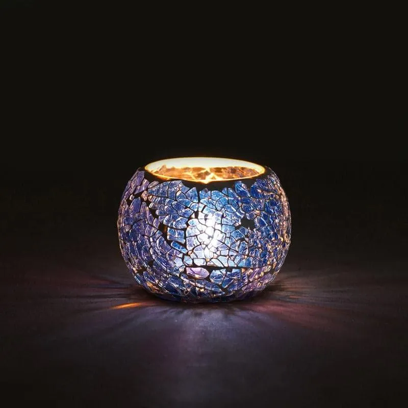 Sabaa Mosaic Tealight Candle Holder - Blue media 1