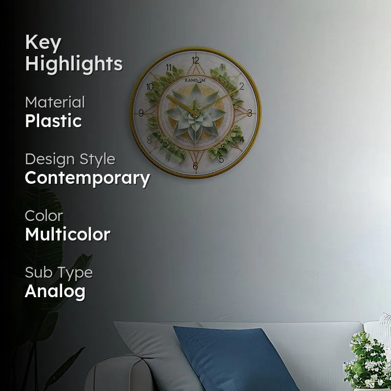 Verde Vector Analog Wall Clock media 2