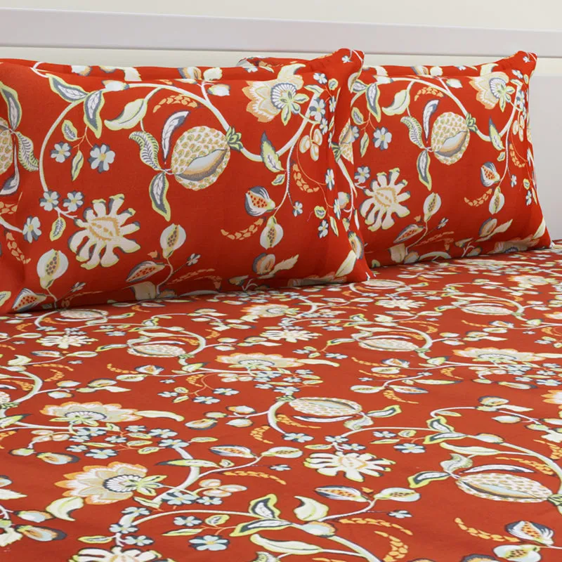 Haidee Printed Cotton Bedsheet - 220 TC media 5
