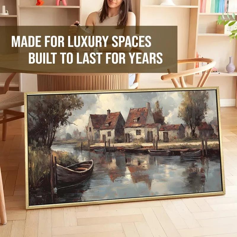 Resting Oars Canvas Wall Painting With Frame media 5