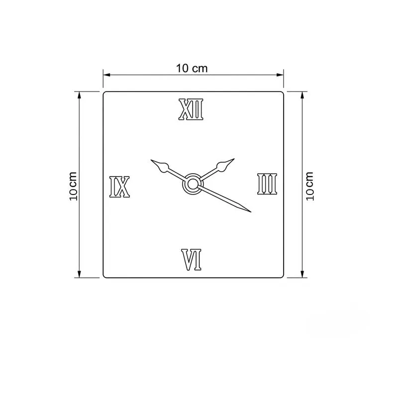 Momentis Square Table Clock media 7