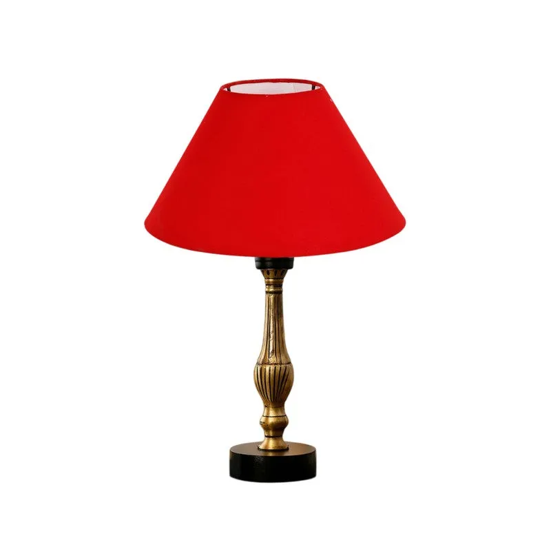Aurelo Lumo Wooden Table Lamp - Red media 5