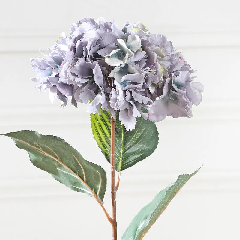 Hydrangea Artificial Flower Stem - Blue media 5