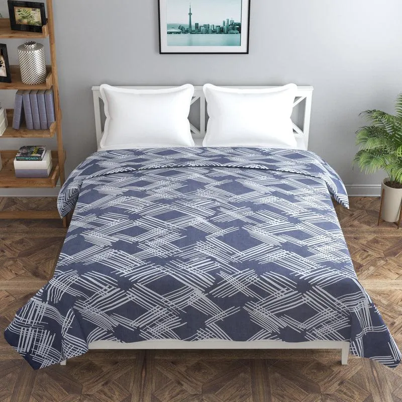 Blue Nexus Cotton Duvet Cover - 210 TC media 3