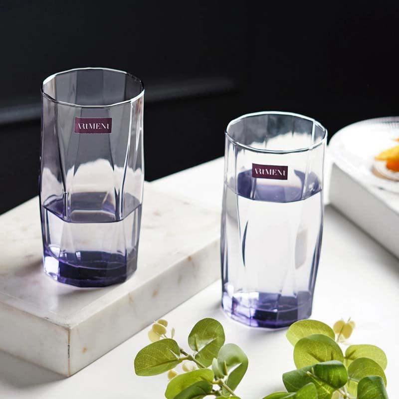 Asscher Tall Glass (400 ml ) - Set Of Four image 5