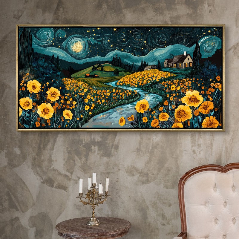 Sanctuary Canvas Wall Painting With Frame