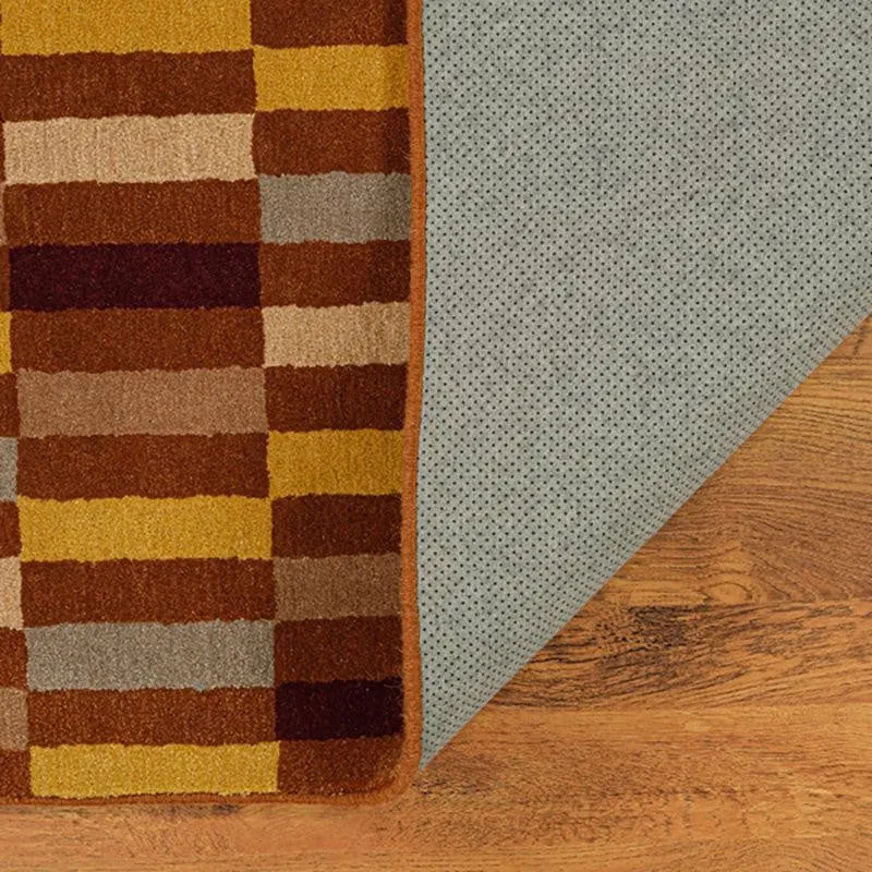 Istari Hand Tufted Geometric Wool & Nylon Carpet - Maroon media 5