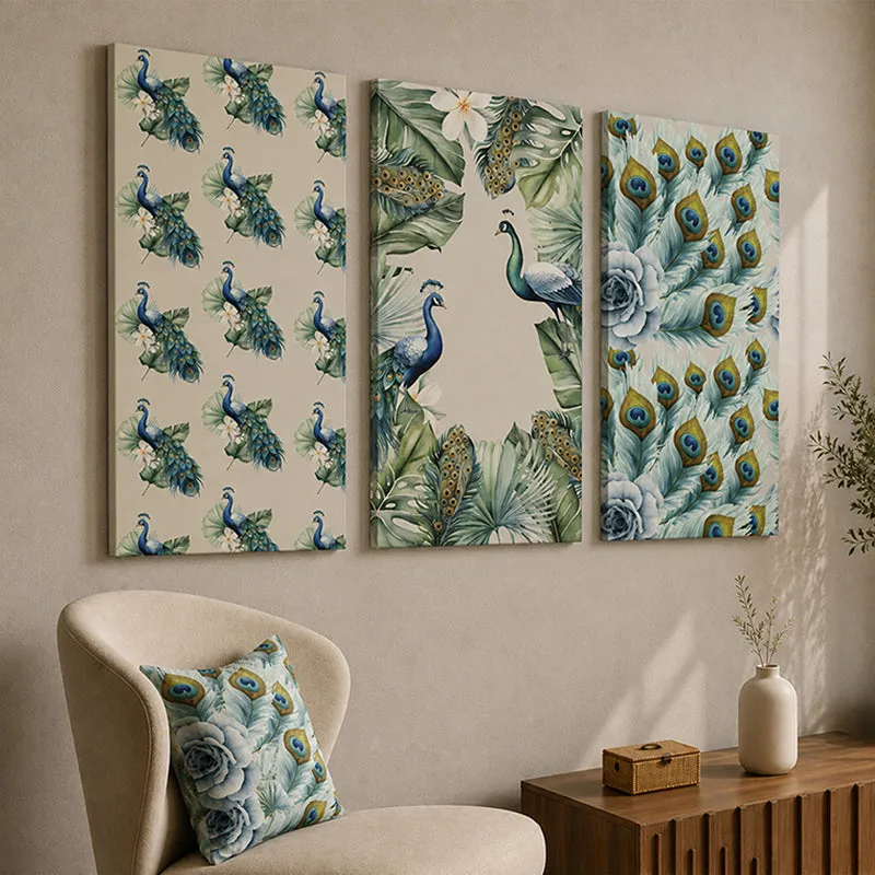 Mayoor Maitheya Wall Art - Set Of Three media 5