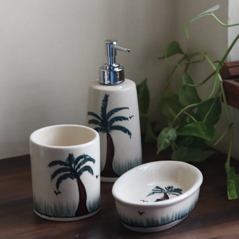 Palm Tropica Bathroom Set - Three Piece Set media 1