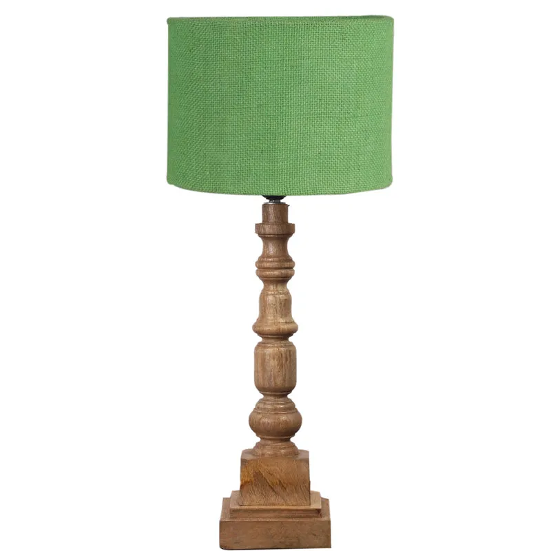 Sienna I Arbor Wooden Table Lamp - Green,Brown media 6