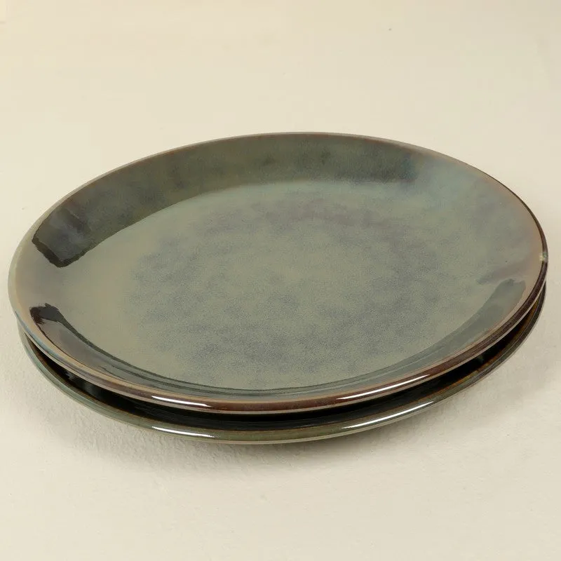 PlateMate Ceramic Quarter Plates (Olive Green) - Set Of Two media 5