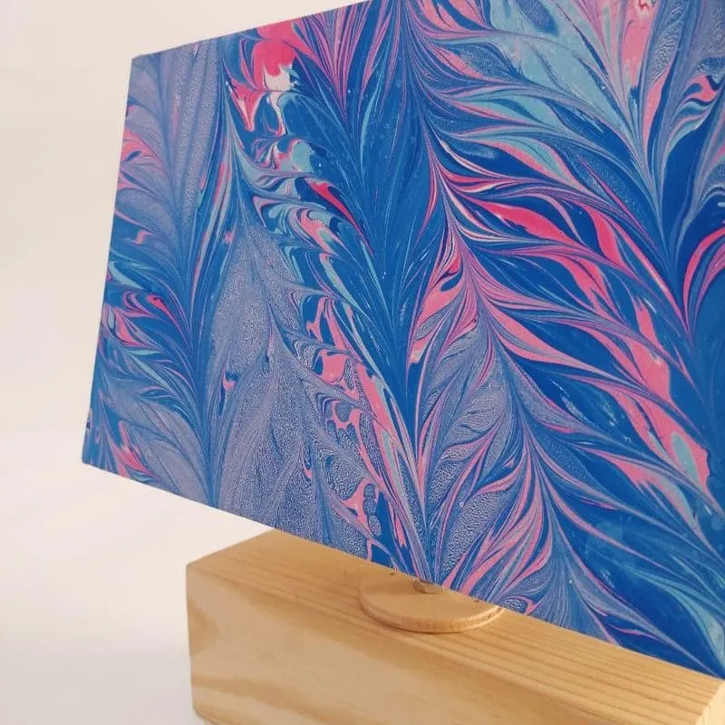 Marbling Handpainted Fabric Table Lamp media 6