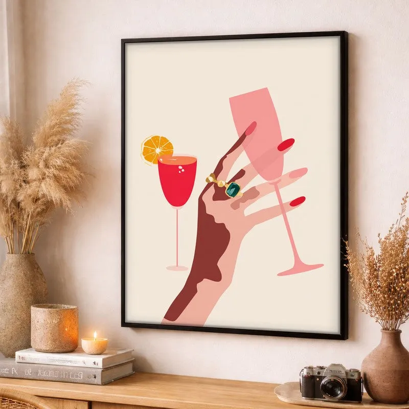 Glamora Canvas Wall Painting - Black Frame media 3