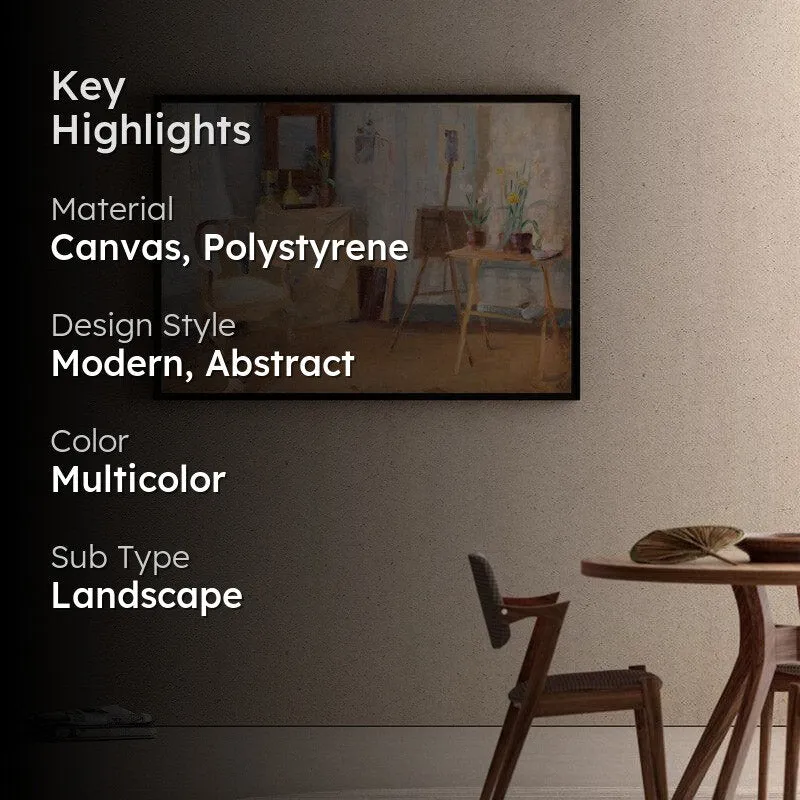 Atelier Canvas Wall Painting - Black Frame media 2