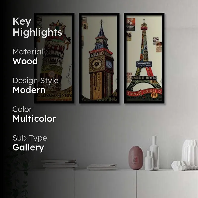 The UK Exposed Wall Art - Set Of Three media 2