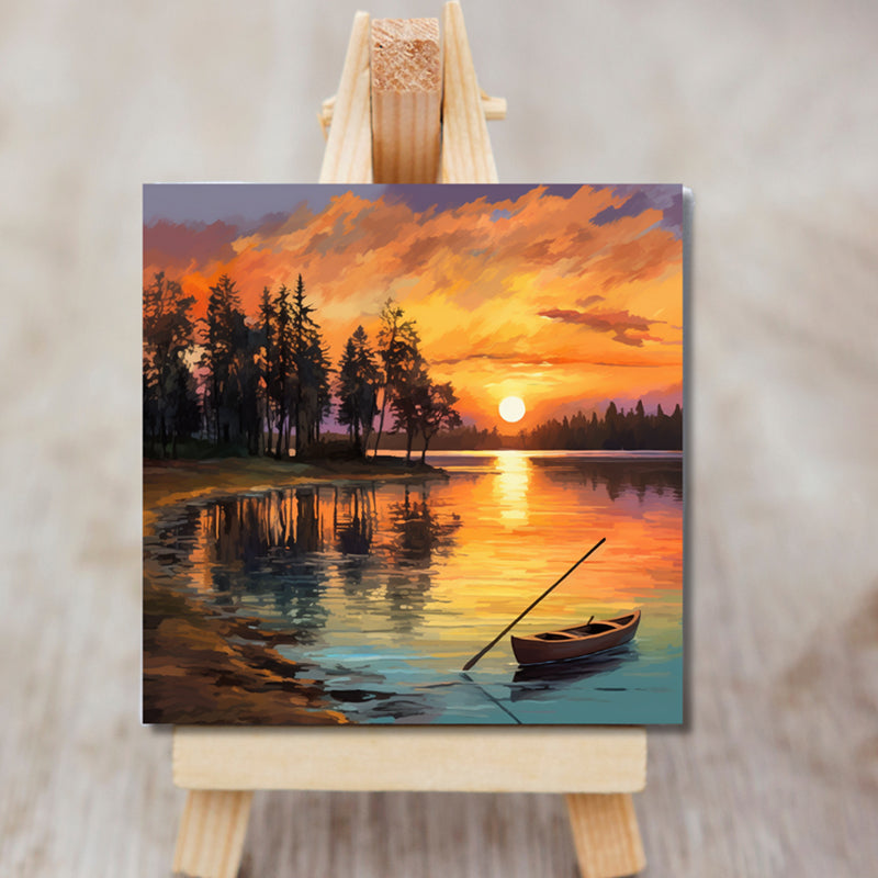 Lake Sunsets Showpiece