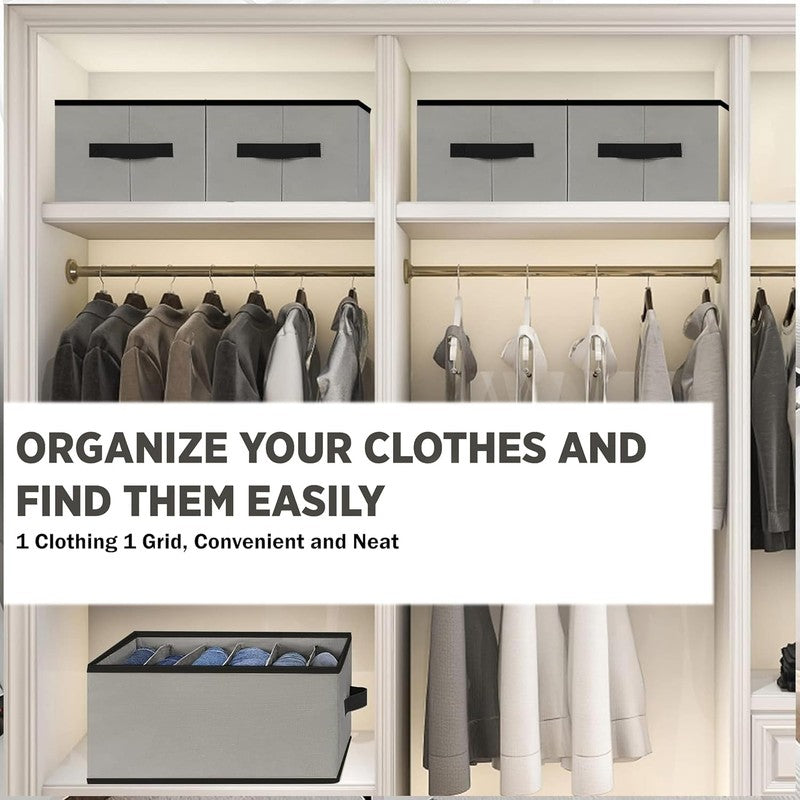 Laxis LinenLock Cloth Organizer - Set Of Four media 5