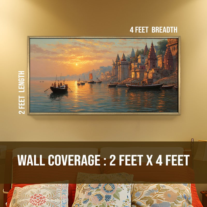 Evening Glow at the Ghats Wall Art media 8