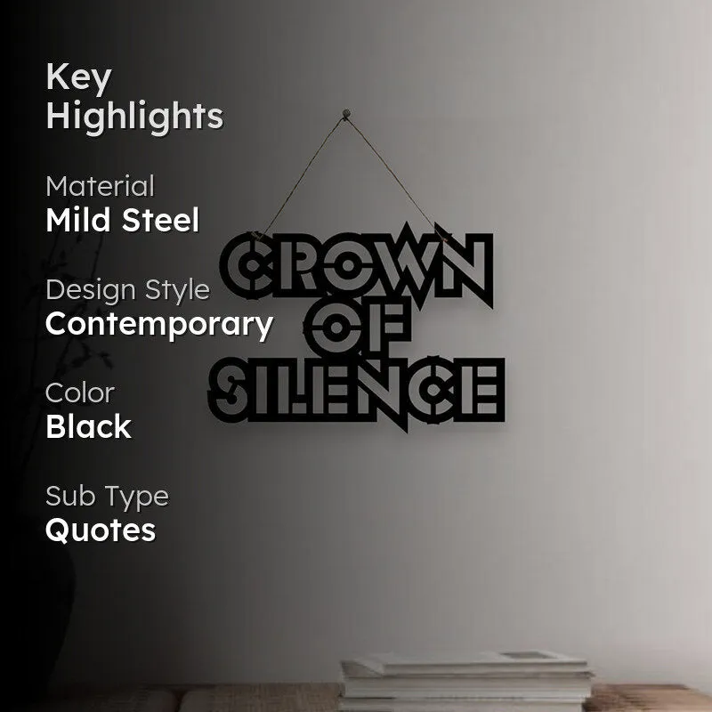 Crown Of Silence Mild Steel Wall Accent media 2