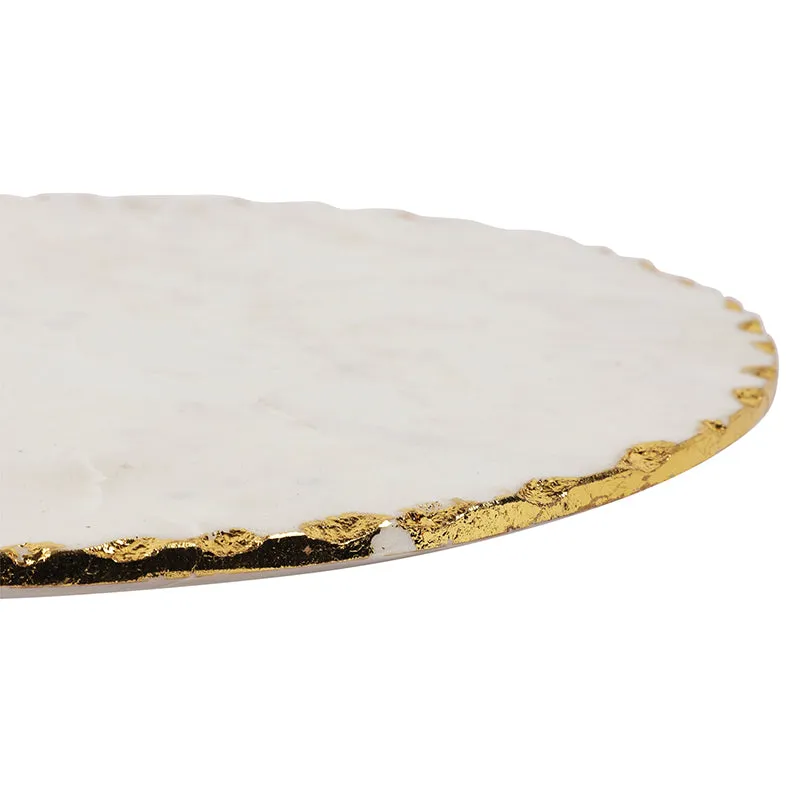 Cavallo Marble Cake Stand - White media 5