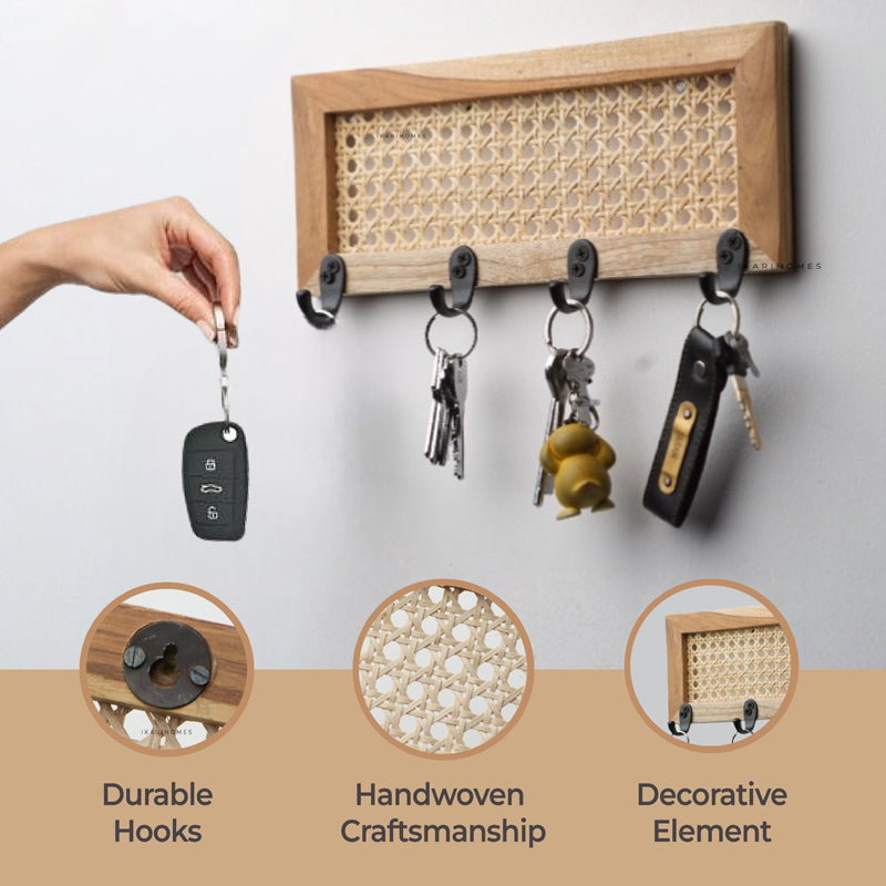 WickerSort Rattan Key Holder media 7