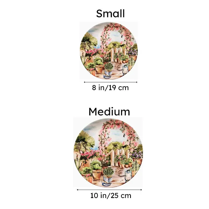 Flower-adorned Garden Decorative Wall Plate media 7