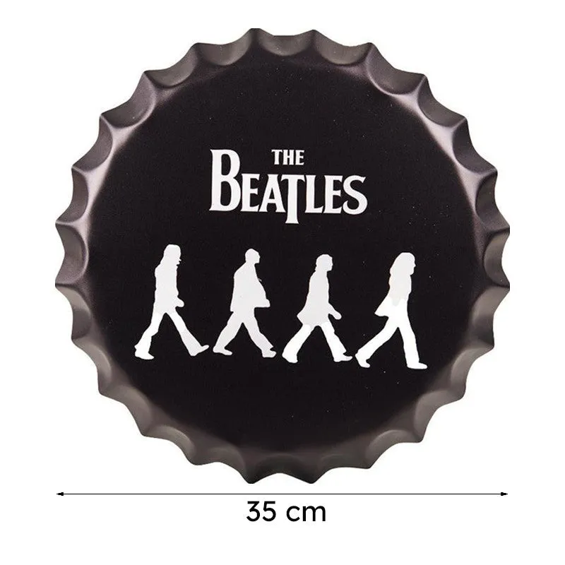 The Beatles Bottle Cap Metal Wall Accent media 8