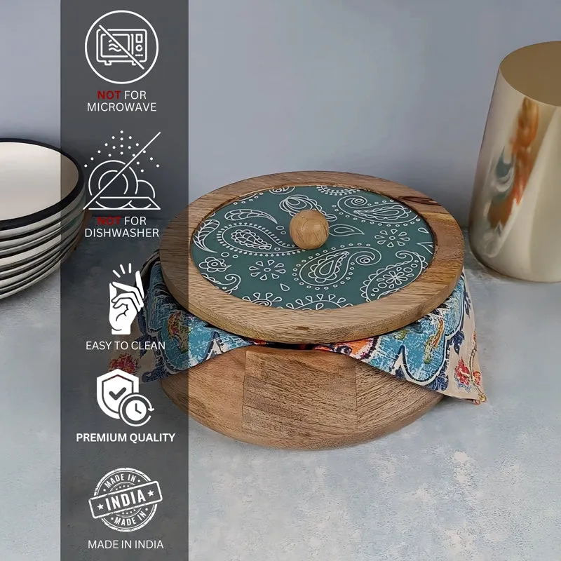 Rasva II Wood Roti Box - Teal media 8