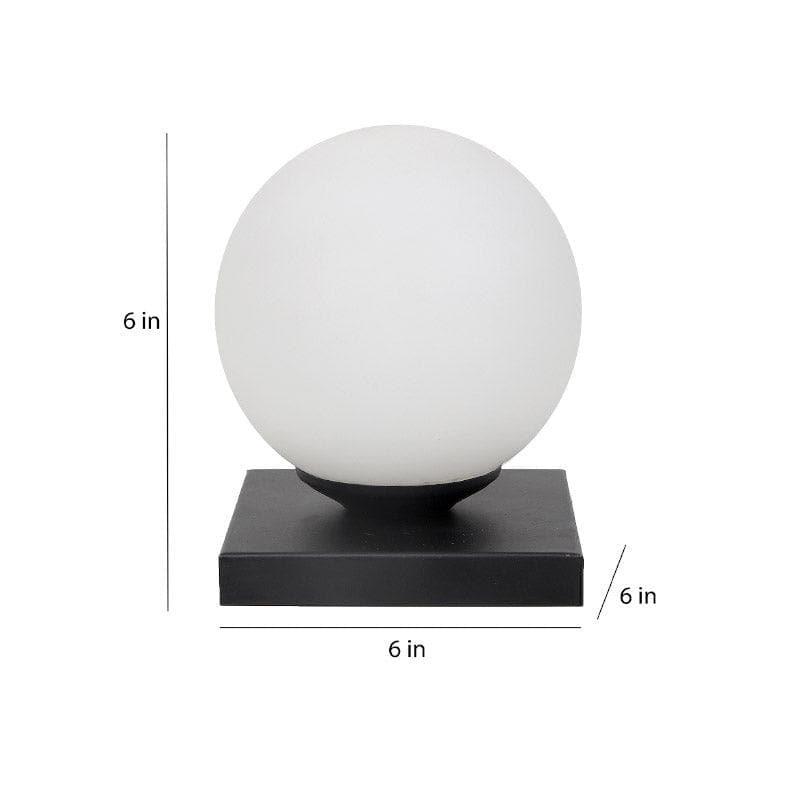 Togo Milla Moon LED Glass Table Lamp - White,Black media 5