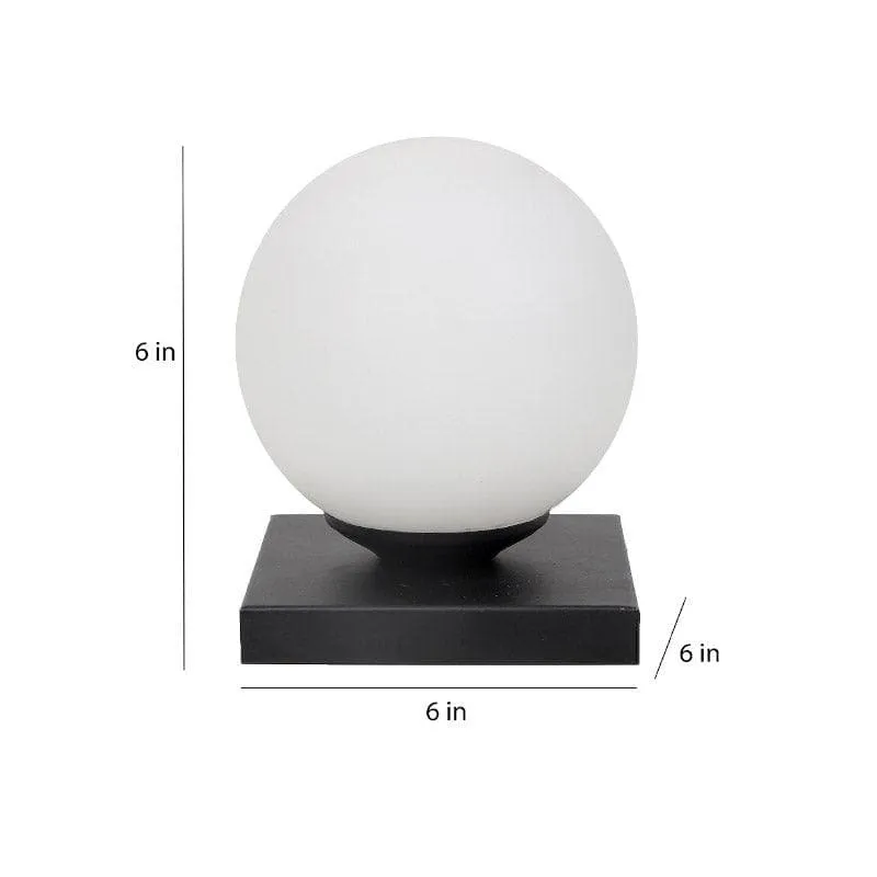 Togo Milla Moon LED Glass Table Lamp - White,Black media 5
